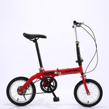 14-inch Foldable Ultra-lightweight Kids Bike Children Variable Speed Dual Brake Folding Bicycle For Student