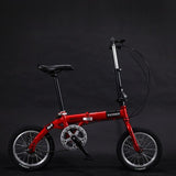 14-inch Foldable Ultra-lightweight Kids Bike Children Variable Speed Dual Brake Folding Bicycle For Student