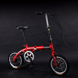 14-inch Foldable Ultra-lightweight Kids Bike Children Variable Speed Dual Brake Folding Bicycle For Student