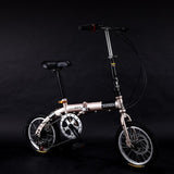 14-inch Foldable Ultra-lightweight Kids Bike Children Variable Speed Dual Brake Folding Bicycle For Student