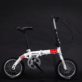 14-inch Foldable Ultra-lightweight Kids Bike Children Variable Speed Dual Brake Folding Bicycle For Student