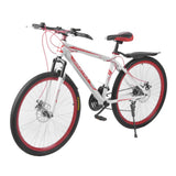 26 InchX17 Inch Front And Rear Disc Bike 30 Circle Mountain Bike Variable Speed MTB Road Racing Bicycle