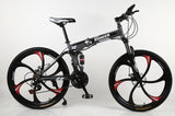 KUBEEN 26inch folding mountain bike 21 speed double damping bicycle double disc brakes mountain bike